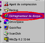 Le Défragmenteur de Windows 95